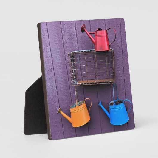 Farbenfrohe Wasserdosen Fotoplatte (Vorderseite)