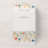 Farbenfrohe Wasserfarbe All In One Einladung (Außenbereich)