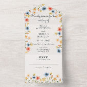 Farbenfrohe Wasserfarbe All In One Einladung (Innen Boden)