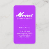 Farbenfrohe Wasserfarbe Blumenstrauß Botanische Da Visitenkarte (Rückseite)