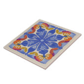 Farbenfrohe Wasserfarbe Fliese (Seite)