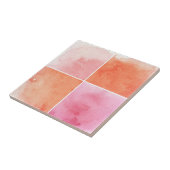 farbenfrohe Wasserfarbe Fliese (Seite)