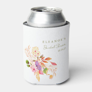 Farbenfrohe Wasserfarbe Florale Brunch Sprudelnde  Dosenkühler