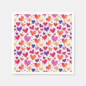 Farbenfrohe Wasserfarbe Herzenslust Muttertag Serviette (Vorderseite)