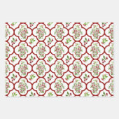 Farbenfrohe Wasserfarbe, Holy und Quartierfolie Geschenkpapier Set (Vorderseite 3)