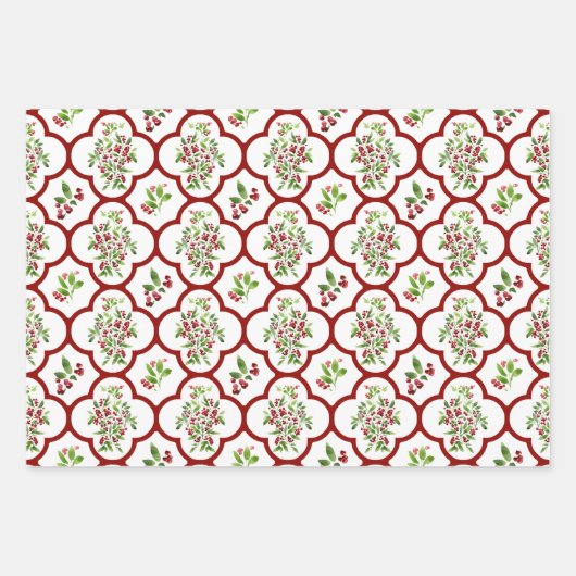 Farbenfrohe Wasserfarbe, Holy und Quartierfolie Geschenkpapier Set (Vorderseite 3)