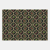 Farbenfrohe Wasserfarbe, Holy und Quartierfolie Geschenkpapier Set (Vorderseite)