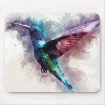 Farbenfrohe Wasserfarbe Hummingbird