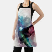 Farbenfrohe Wasserfarbe Hummingbird Schürze (InSitu)