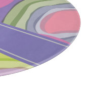 Farbenfrohe Wasserfarbe individuell angepasst Schneidebrett (Ecke)