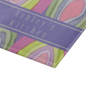 Farbenfrohe Wasserfarbe individuell angepasst Schneidebrett (Ecke)