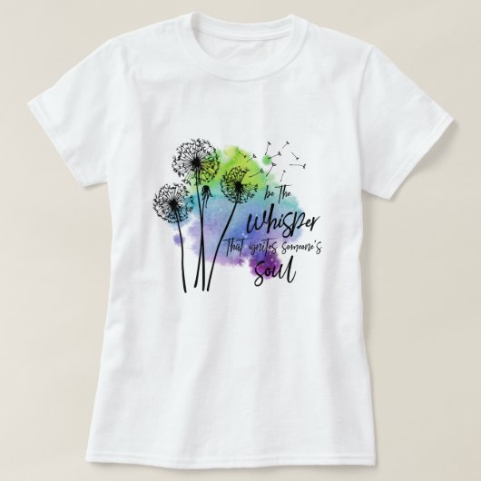 Farbenfrohe Wasserfarbe Inspiration T-Shirt (Design vorne)