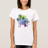 Farbenfrohe Wasserfarbe Inspiration T-Shirt (Vorderseite)