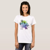 Farbenfrohe Wasserfarbe Inspiration T-Shirt (Vorne ganz)