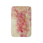 Farbenfrohe Wasserfarbe Kirsche Blossom Abstrakt Badematte (Vorderseite Vertikal)
