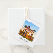 Farbenfrohe Wasserfarbe Las Vegas Zeichenhochzeit Geschenkanhänger (Beispiel)