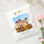 Farbenfrohe Wasserfarbe Las Vegas Zeichenhochzeit Geschenktütchen (Versiegelt)