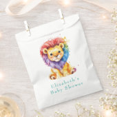 Farbenfrohe Wasserfarbe Löwe jedes Geschlecht Baby Geschenktütchen (Ausgeschnitten)