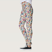 Farbenfrohe Wasserfarbe mit Champange Leggings (Links)