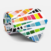 Farbenfrohe Wasserfarbe Moderne Abstrakt Krawatte (Gerollt)