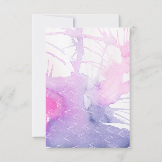 Farbenfrohe Wasserfarbe Ostereinladungen Einladung (Rückseite)