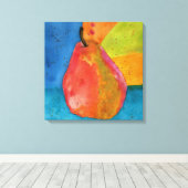 Farbenfrohe Wasserfarbe Perlengemälde gezackte Can Leinwanddruck (Insitu (Holzboden))