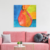 Farbenfrohe Wasserfarbe Perlengemälde gezackte Can Leinwanddruck (Insitu (Wohnzimmer))