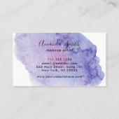 Farbenfrohe Wasserfarbe Pinselstrich einzigartig Visitenkarte (Rückseite)