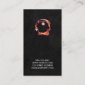 Farbenfrohe Wasserfarbe Pinselstrich Weinstock Visitenkarte (Rückseite)