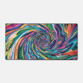 Farbenfrohe Wasserfarbe Psychedelisch Schreibtischunterlage (Vorderseite)