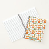 Farbenfrohe Wasserfarbe Pumpkins SpiralNotebook Notizblock (Innenseite)