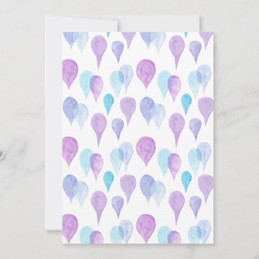 Farbenfrohe Wasserfarbe Regenbogen der Fun Baby Du Einladung (Rückseite)