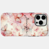 Farbenfrohe Wasserfarbe Schmetterling iPhone Case-Mate iPhone Hülle (Rückseite (Horizontal))