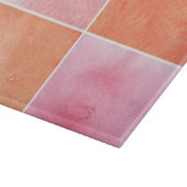 farbenfrohe Wasserfarbe Schneidebrett (Ecke)