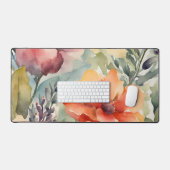 Farbenfrohe Wasserfarbe Schreibtischunterlage (Tastatur & Maus)