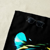 Farbenfrohe Wasserfarbe Tiger Strandtuch (Beispiel)