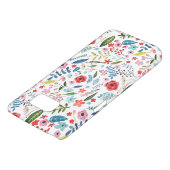 Farbenfrohe Wasserfarben Botanische Blume & Blätte Case-Mate Samsung Galaxy Hülle (unten)