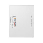 Farbenfrohe Wasserfarben Häuser Real Anwesen Notizblock (Rotiert)