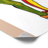 Farbenfrohe Wasserfarben - kein Geheimtipp Poster (Ecke)