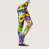 Farbenfrohe Wasserfarben Leggings (Rechts)