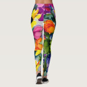 Farbenfrohe Wasserfarben Leggings (Rückseite)