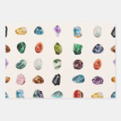 Farbenfrohe Wasserfarben-Muster Geschenkpapier Set (Vorderseite 3)