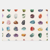 Farbenfrohe Wasserfarben-Muster Geschenkpapier Set (Vorderseite 2)