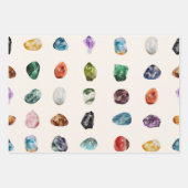 Farbenfrohe Wasserfarben-Muster Geschenkpapier Set (Vorderseite)