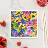 Farbenfrohe Wasserfarben Serviette (Beispiel)