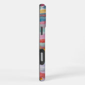 Farbenfrohe Wasserfarben Streifen Pinselstriche iPhone Hülle (Rechte Seite)