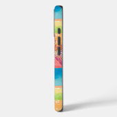 Farbenfrohe Wasserfarben-Streifen Seestern Case-Mate iPhone Hülle (Rückseite / Links)
