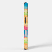 Farbenfrohe Wasserfarben Streifen Starfish Case-Mate iPhone Hülle (Rückseite / Rechts)