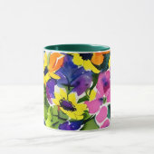 Farbenfrohe Wasserfarben Tasse (Zentrum)