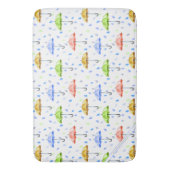 Farbenfrohe Wasserfarben und Regenfälle fallen Badematte (Vorderseite Vertikal)